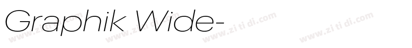 Graphik Wide字体转换